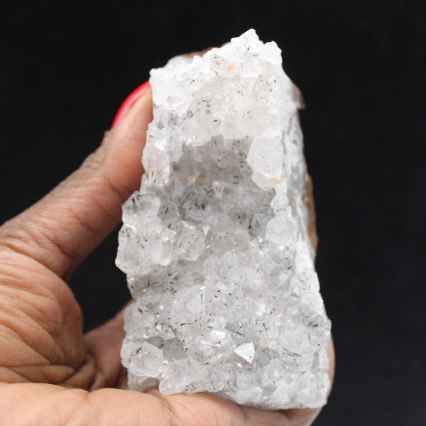 Small Quartz Crystal with Goethite Inclusion, Morocco