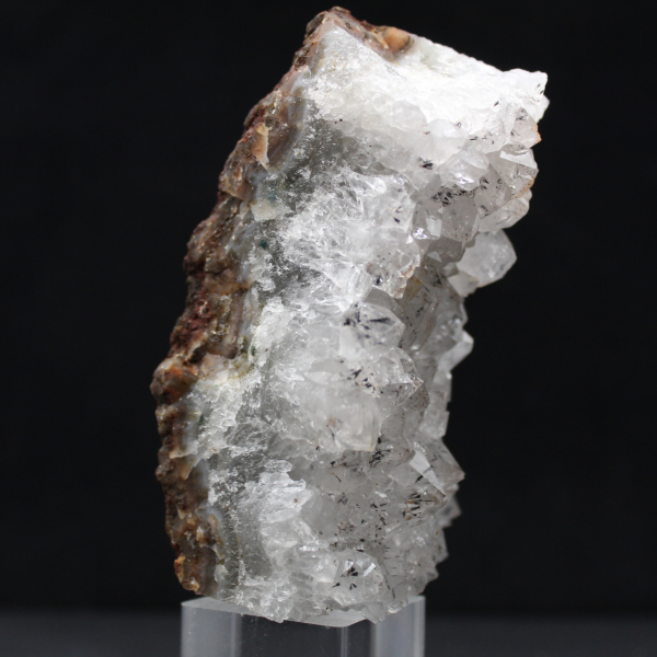 Small Quartz Crystal with Goethite Inclusion, Morocco