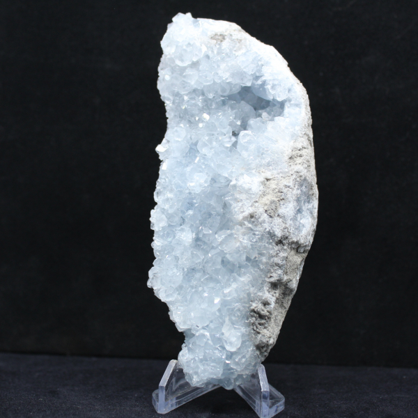 Celestite from Madagascar: Blue Crystal Geode