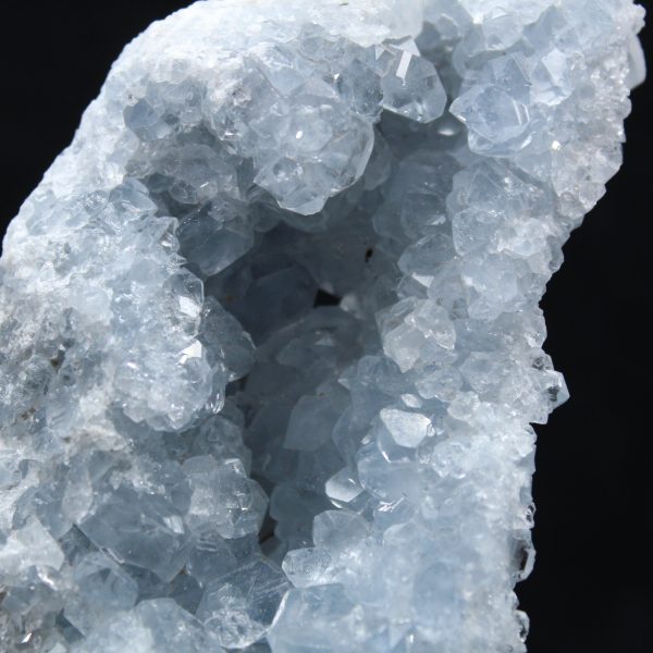 Celestite from Madagascar: Blue Crystal Geode