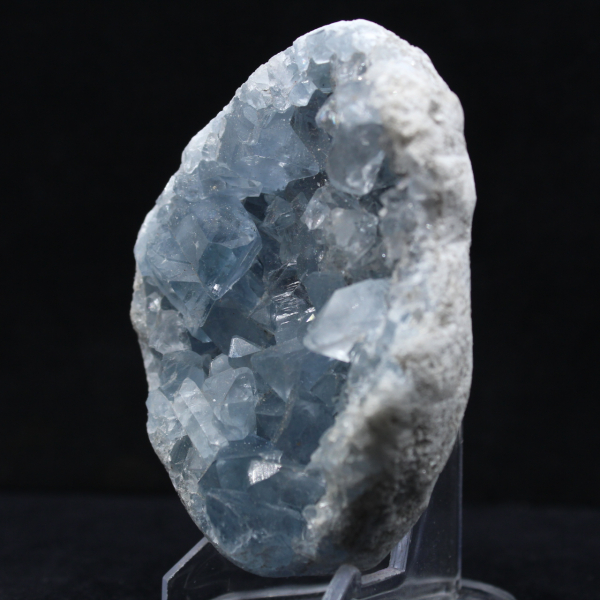 Blue Celestite: Malagasy Mineralogical Specimen