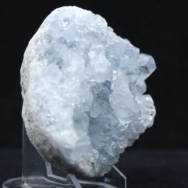 Celestine from Madagascar: Druse and Cluster of Crystals