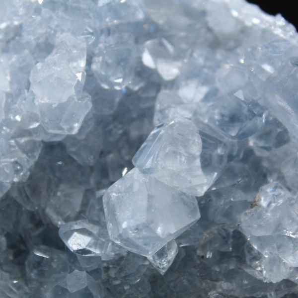 Celestine from Madagascar: Druse and Cluster of Crystals