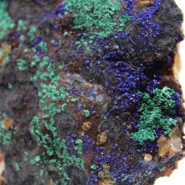 Mixed Azurite and Malachite Crystals