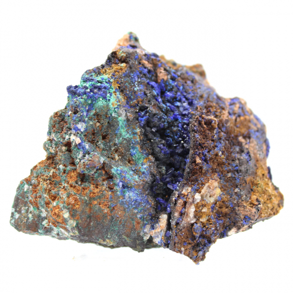 Malachite and Azurite duo on matrix