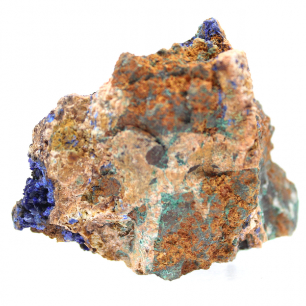 Malachite and Azurite duo on matrix