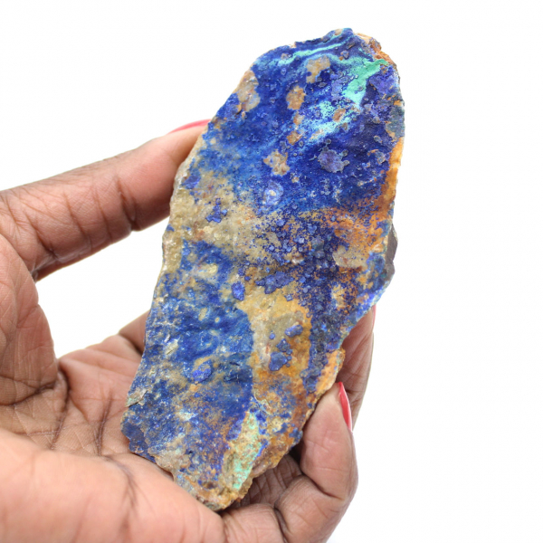 Malachite Azurite on gangue Morocco