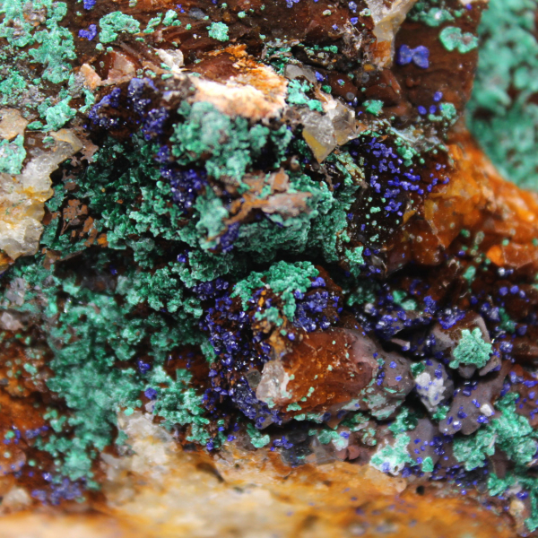 Azurite Malachite Duo on matrix