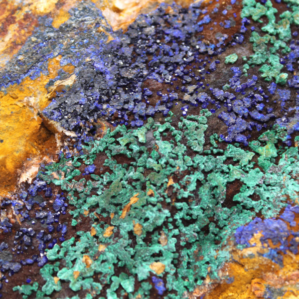 Azurite Malachite Mineral Morocco