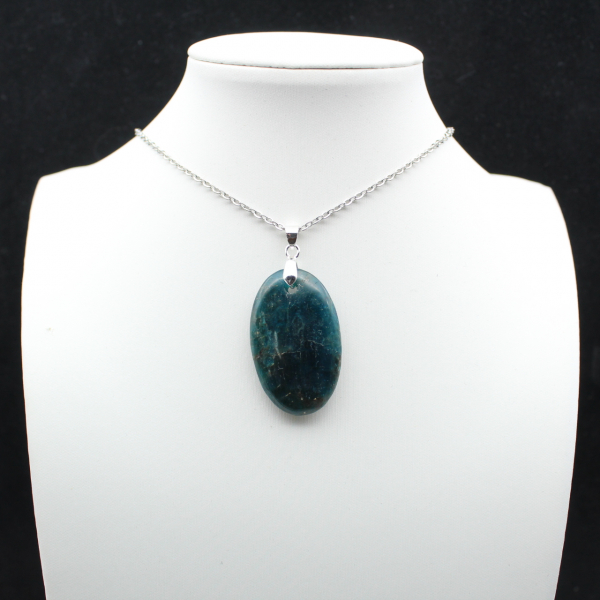 Blue Apatite Pendant from Madagascar - Natural Stone
