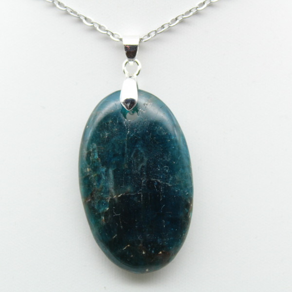 Blue Apatite Pendant from Madagascar - Natural Stone