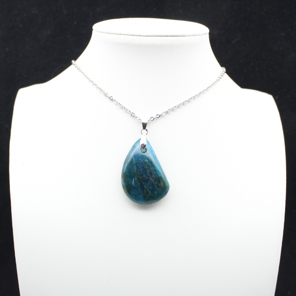 Blue Green Apatite Pendant - Authentic from Madagascar