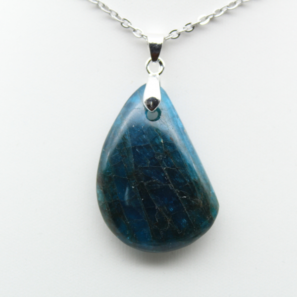 Blue Green Apatite Pendant - Authentic from Madagascar