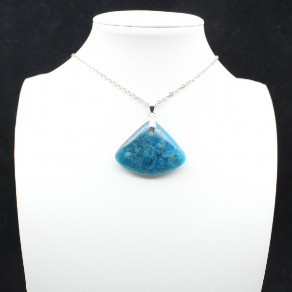 Blue Apatite Pendant - Mineralogical Specimen from Madagascar