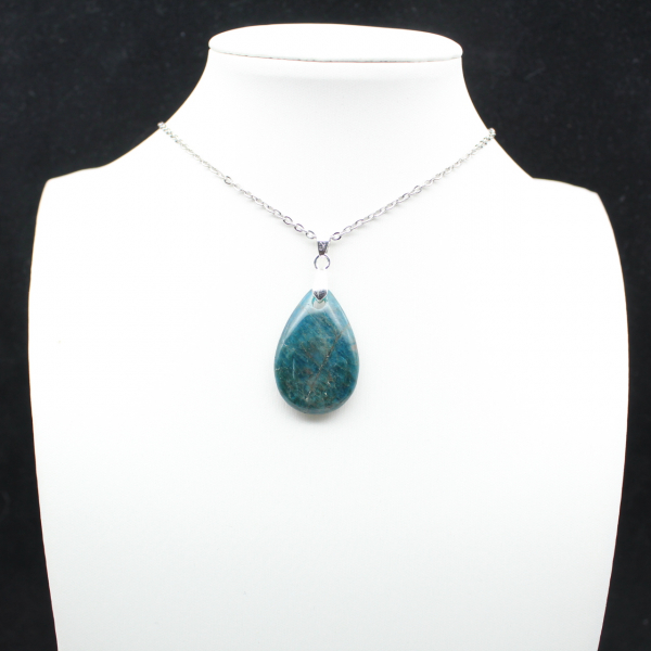 Madagascar Blue Apatite Pendant - Small Precious Specimen