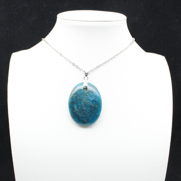 Madagascar Blue Apatite Pendant - Collectible Crystal