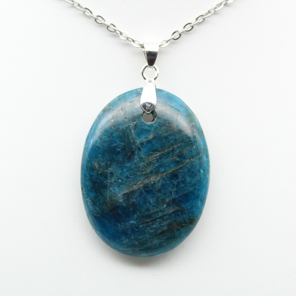 Madagascar Blue Apatite Pendant - Collectible Crystal