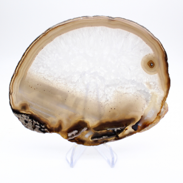 Brazilian banded agate slice