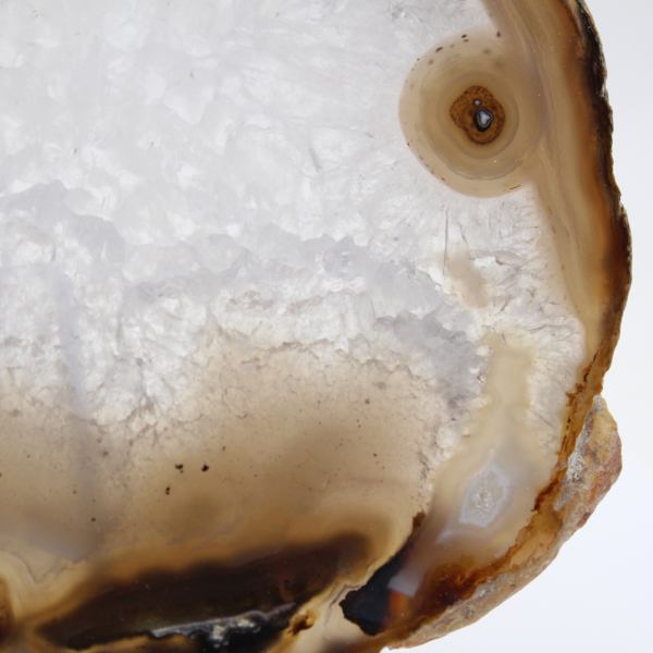 Brazilian banded agate slice