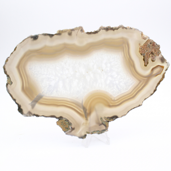 Brazilian banded agate plaque