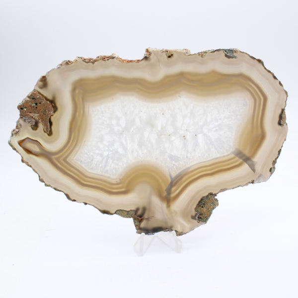 Brazilian banded agate plaque