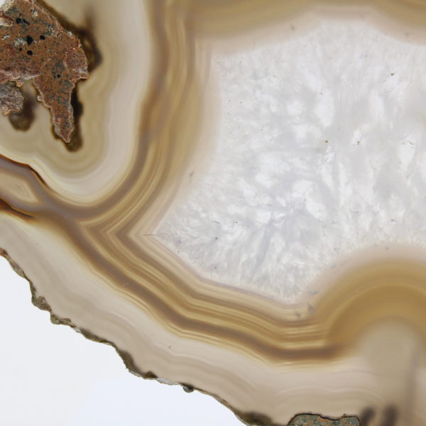 Brazilian banded agate plaque