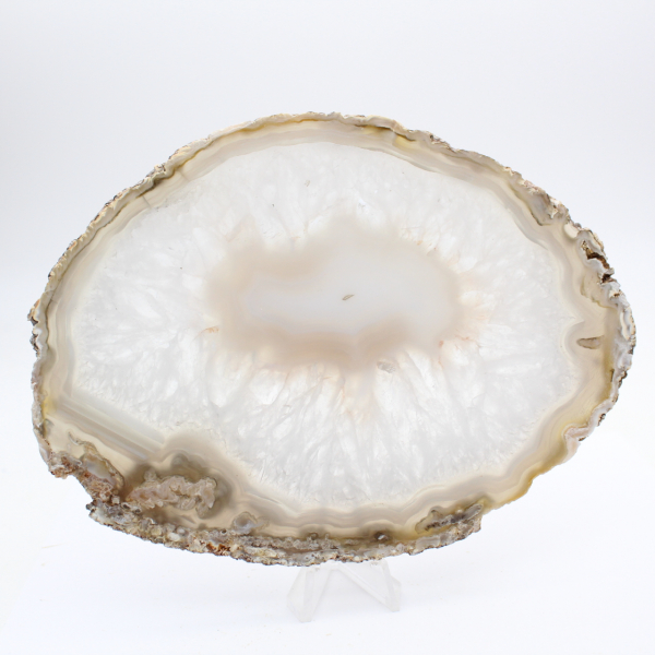 Massive specimen of polished agate