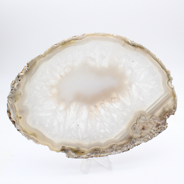 Massive specimen of polished agate