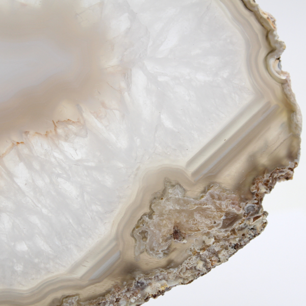 Massive specimen of polished agate