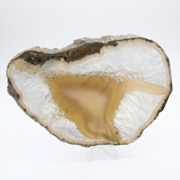 Slice of agate with dense bands