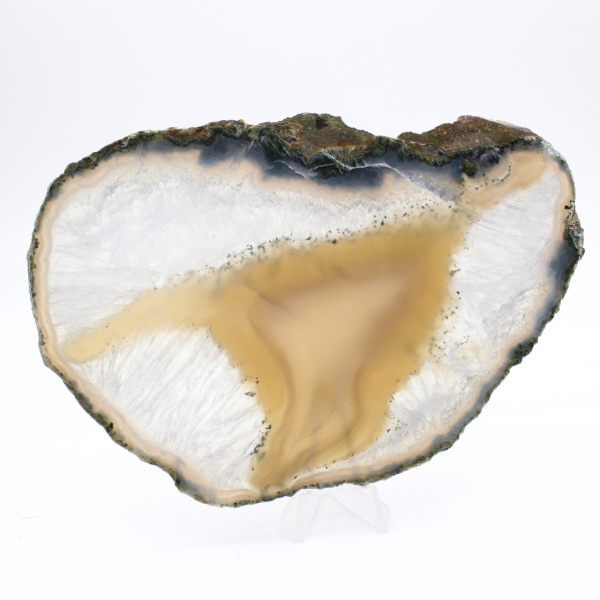 Slice of agate with dense bands