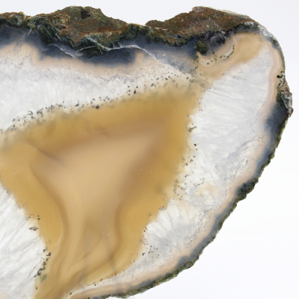 Slice of agate with dense bands