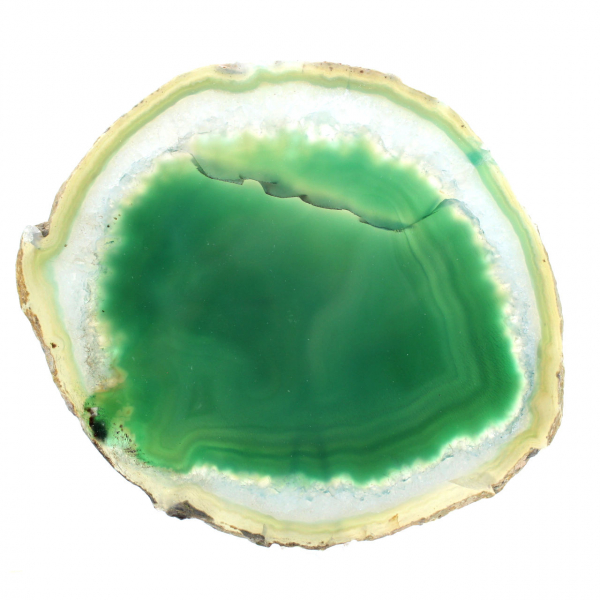 Green agate slice – Mineral Collection Brazil 210 g
