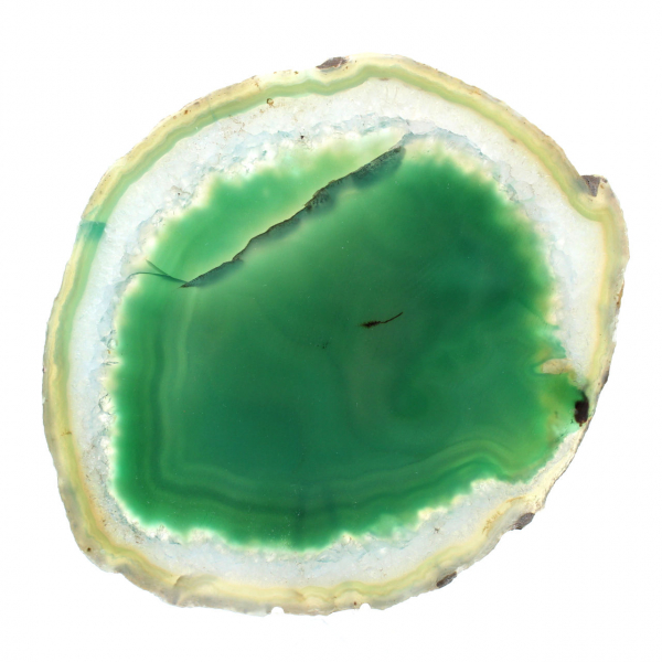 Green agate slice – Mineral Collection Brazil 210 g