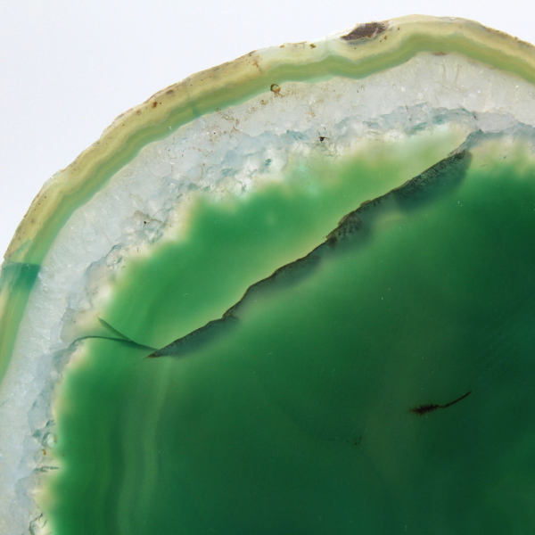 Green agate slice – Mineral Collection Brazil 210 g