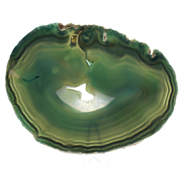 Natural green agate slice – Decorative piece 250 g