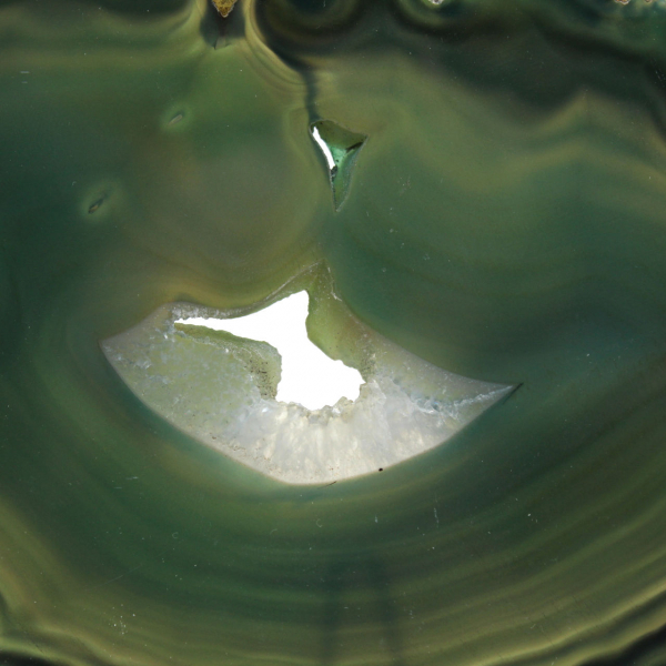 Natural green agate slice – Decorative piece 250 g