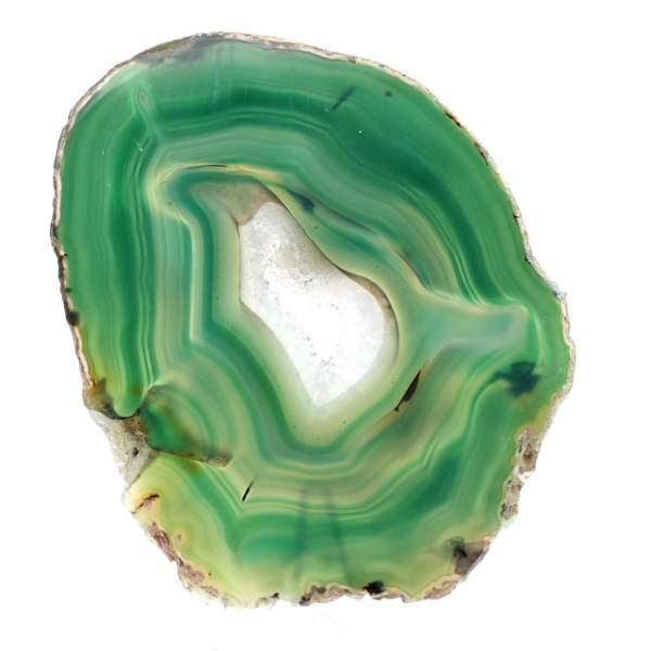 Sliced green agate specimen – Origin Brazil 240 g