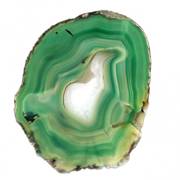 Sliced green agate specimen – Origin Brazil 240 g