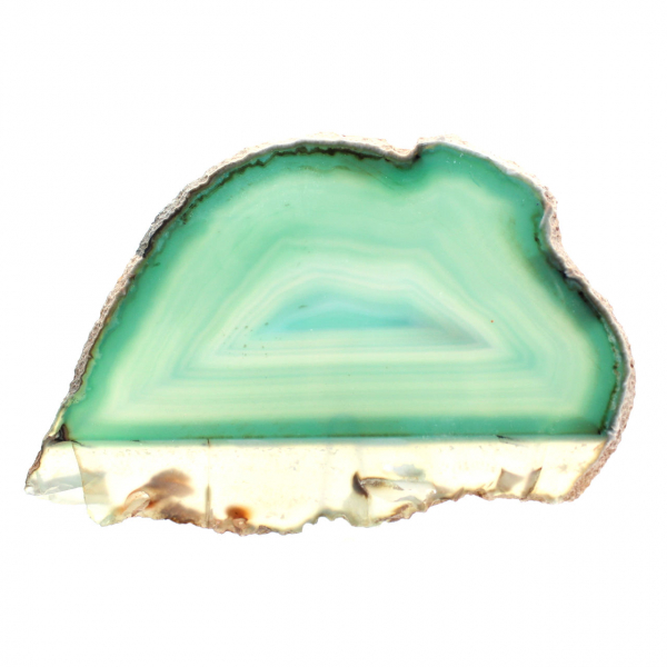 Brazilian Green Agate – 190g Polished Slice