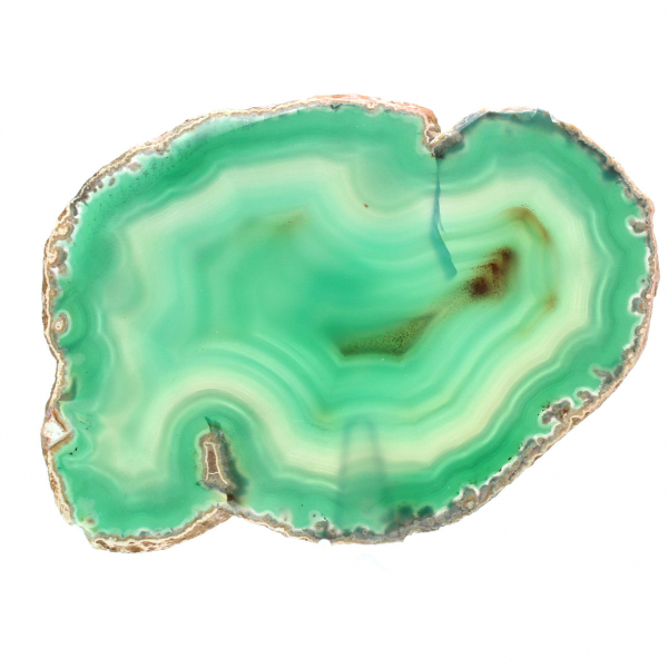 Brazilian agate in green section – 210g collection