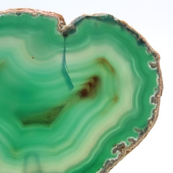 Brazilian agate in green section – 210g collection