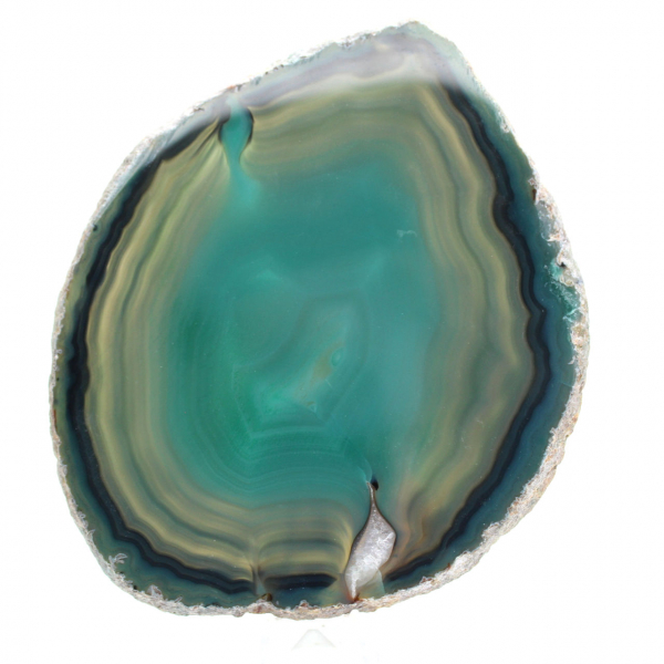 Green agate slice – Brazilian specimen 270 g