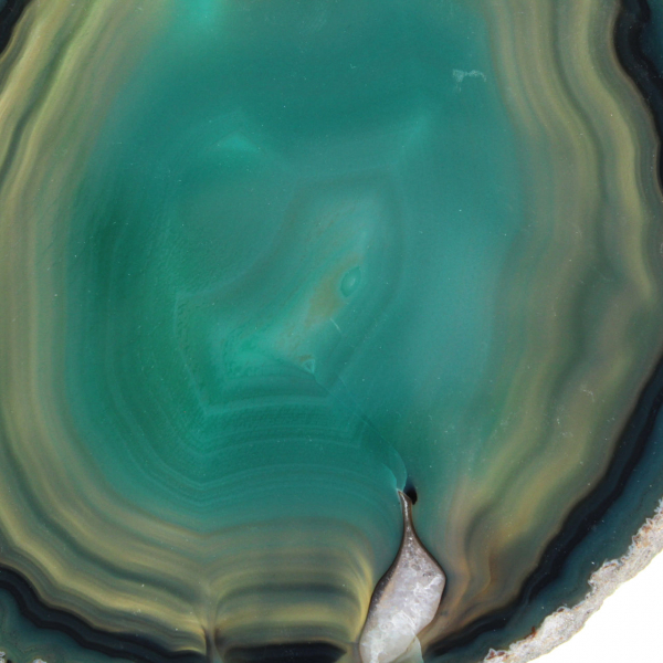 Green agate slice – Brazilian specimen 270 g