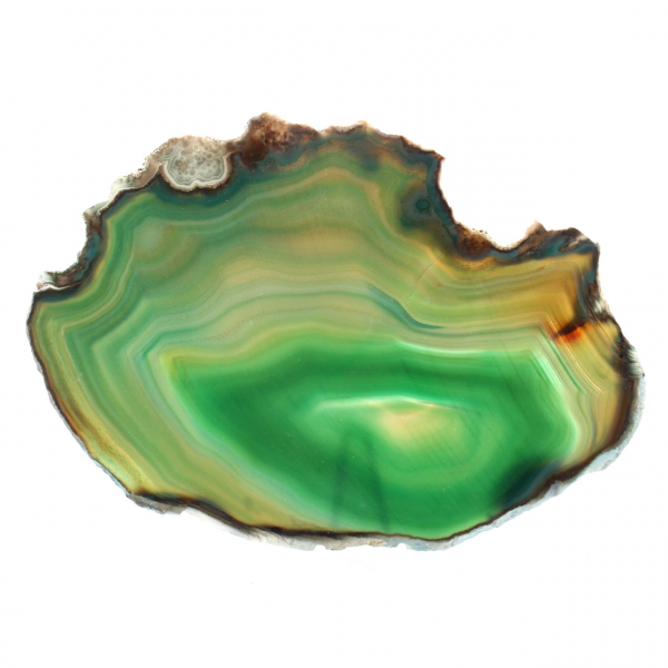 Light green agate slice – Natural stone 140 g
