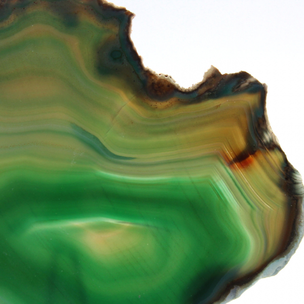 Light green agate slice – Natural stone 140 g