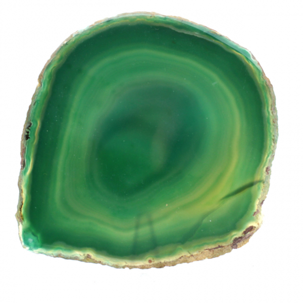 Sliced green agate – Large specimen Brazil 205 g