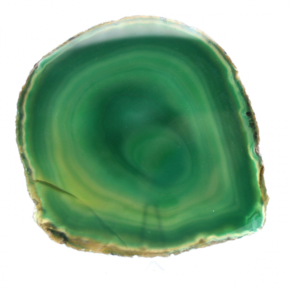 Sliced green agate – Large specimen Brazil 205 g