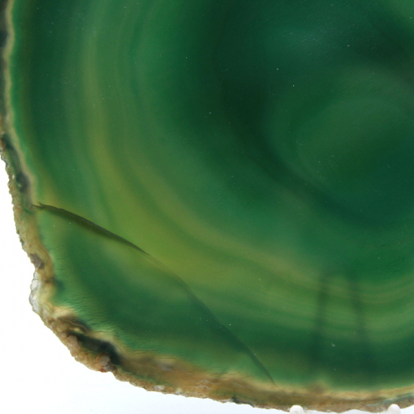Sliced green agate – Large specimen Brazil 205 g
