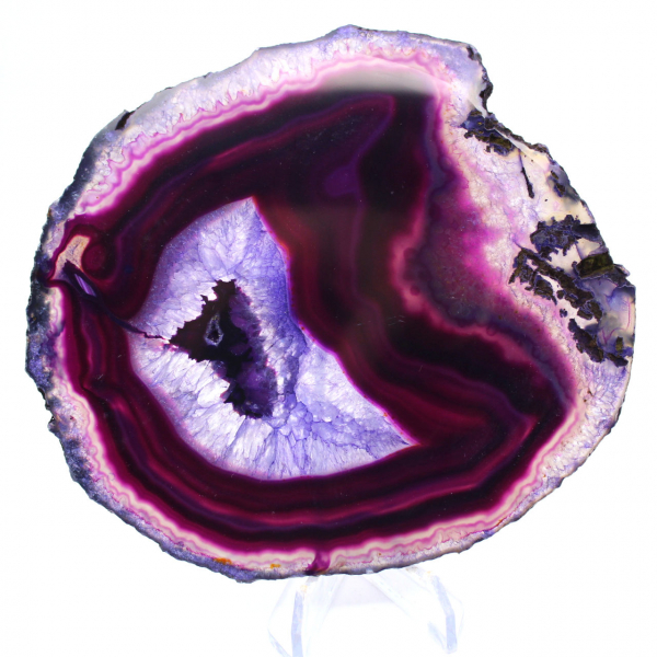 Large Slice of Brazilian Purple Agate for Indoor Use